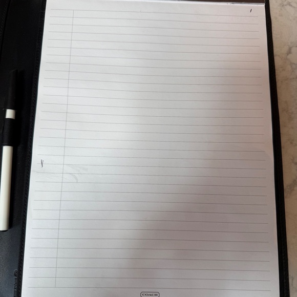 Coach Leather Portfolio - Black - Picture 4 of 5